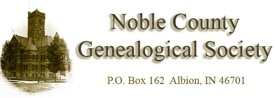Noble County Genealogical Society of Indiana logo