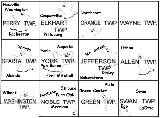 Ghost Towns map