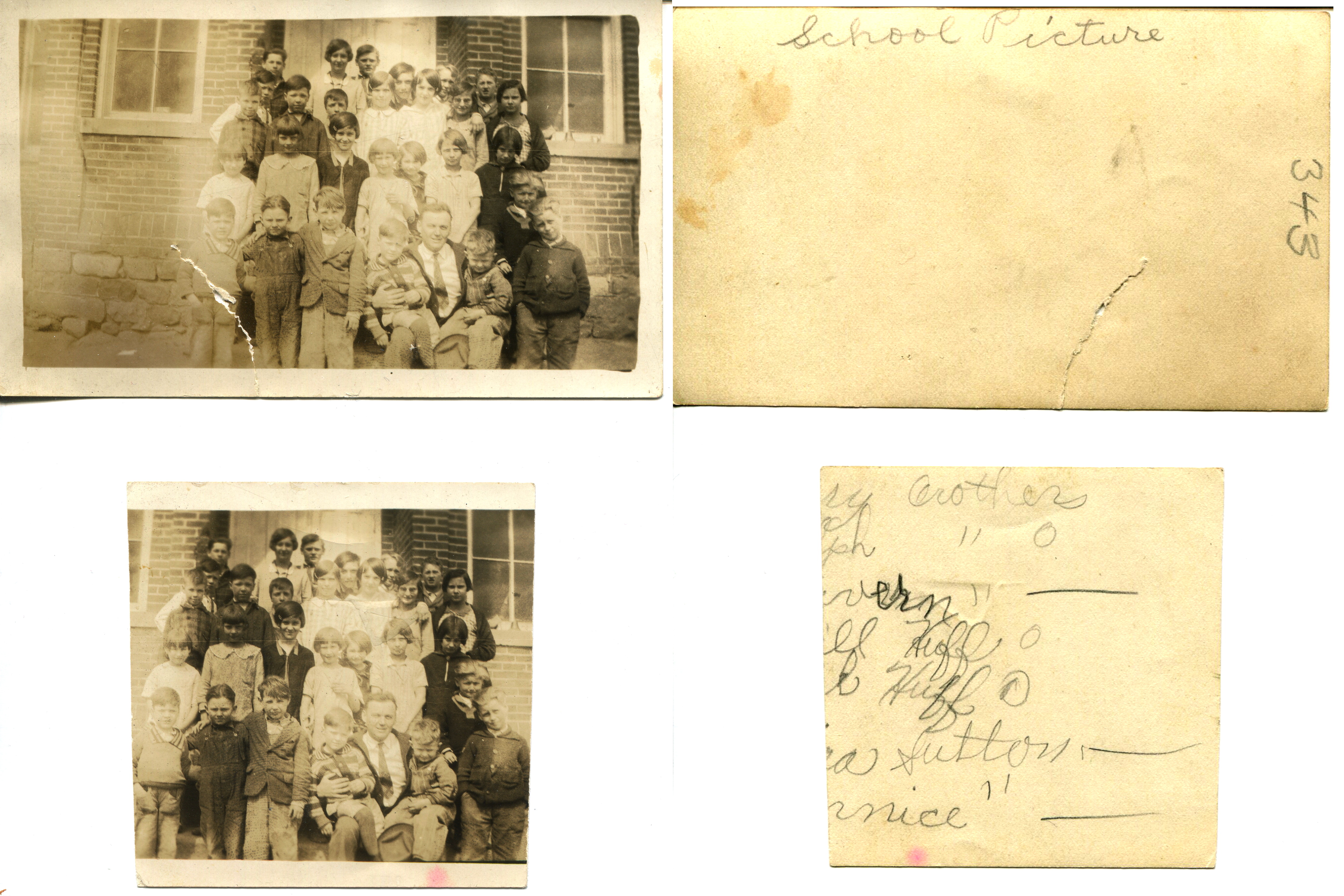 Crow Hill School class photo, c. 1928