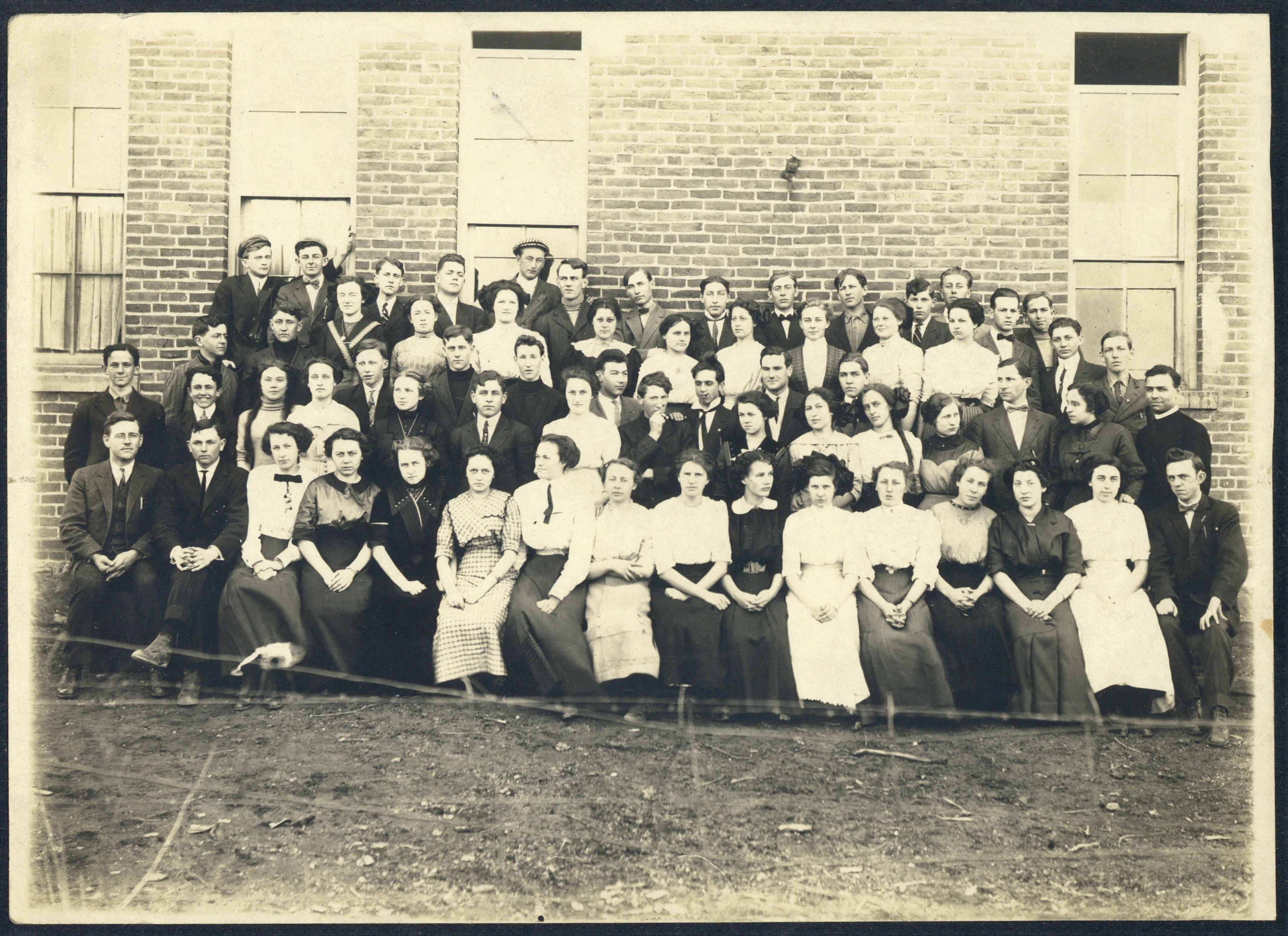 Wolf Lake High School class photo